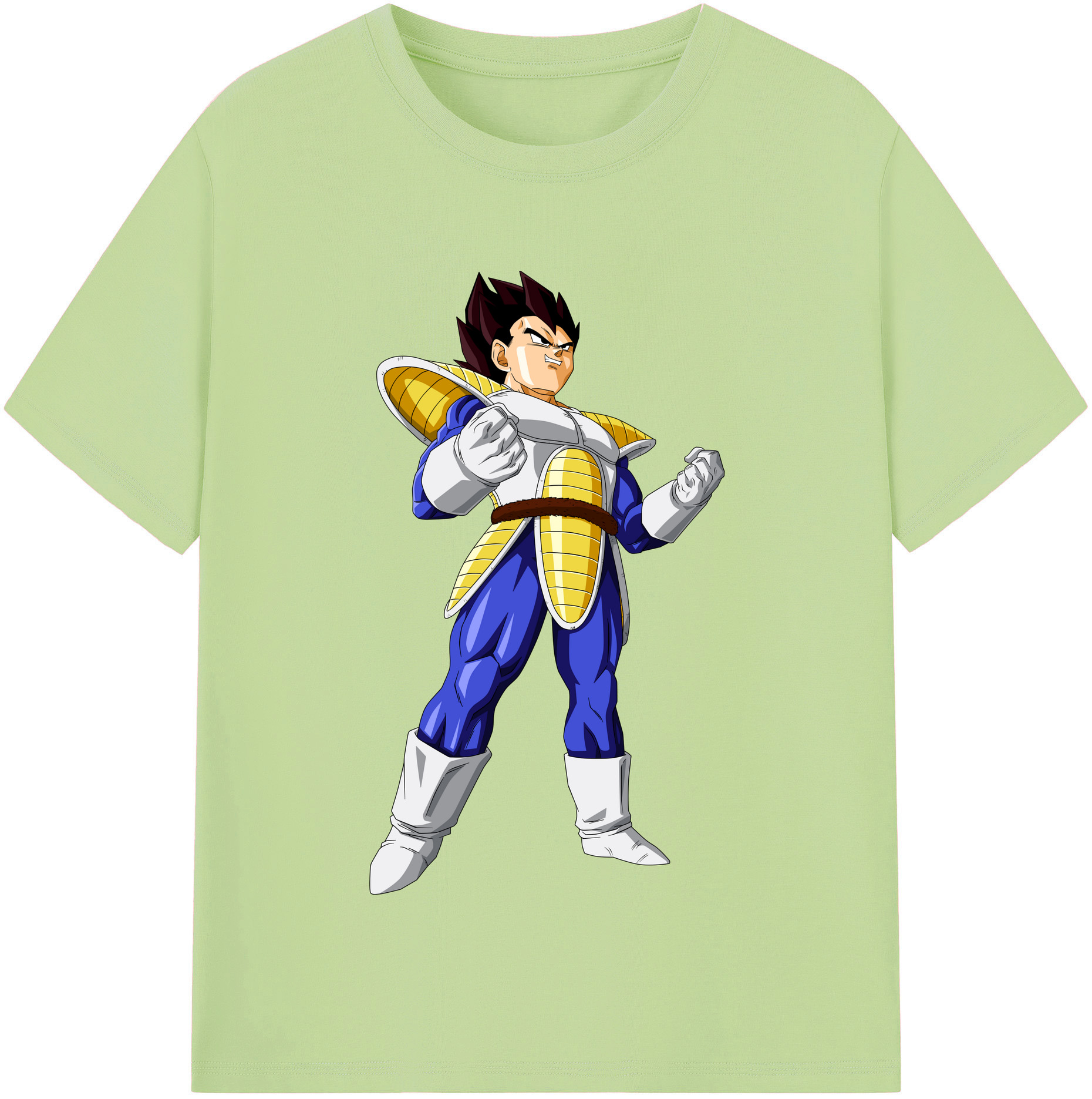 （画像用） ドラゴンボール ベジータ四世（Bejīta Yonsei）DRAGON BALL Vegeta IV 綿100％半袖Tシャツ（フロントプリント）